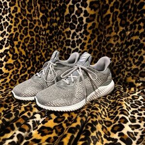 Adidas Grey and White Sneakers